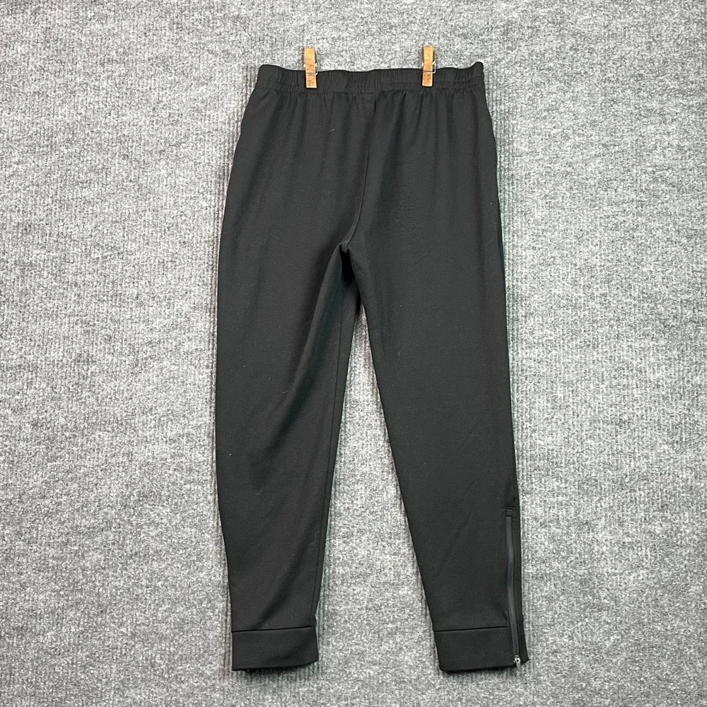 Champion Joggers Mens Large Black Ankle Zip Athletic Sweatpants Tapered Pants